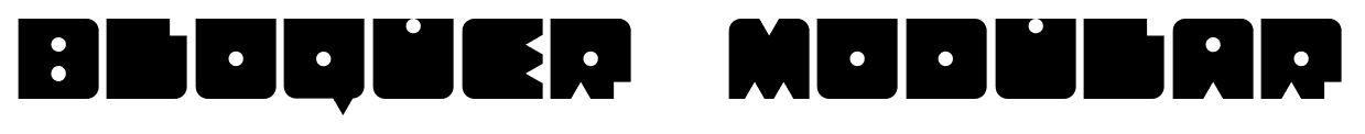 Bloquer Modular font